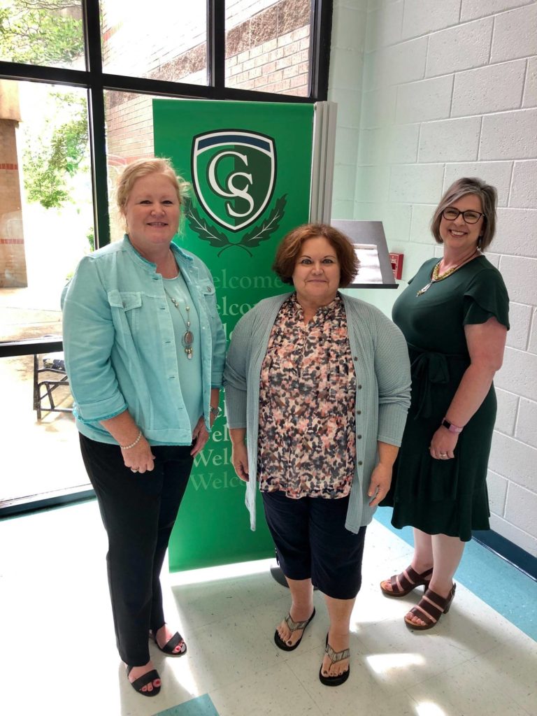 Pictured above are Innovative High Schools Models Grant Coordinator Heather Warren, Columbia State Community College Dean for Access Dr. Michelle Koenig, and CSCC Clifton Site Coordinator Sidonna Foust.