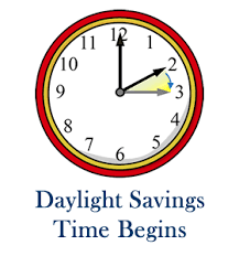 Don’t Forget to Set Clocks Forward One Hour on Sunday!
