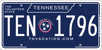 Green Mountain License Plate Now Expired in TN