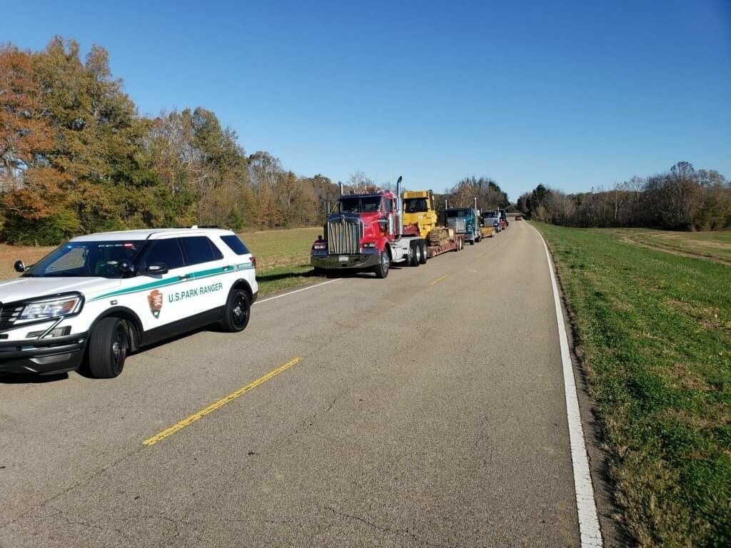 Semi Trucks Cited for Driving on Natchez Trace